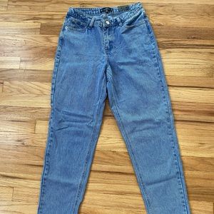 Missguided high rise riot jeans, medium wash